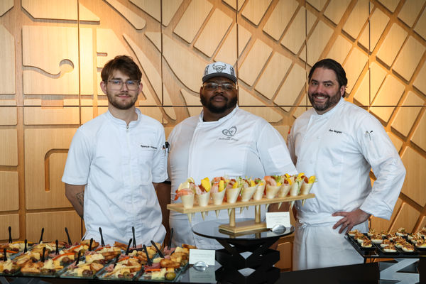 Executive Chef Spencer Anderson (left) with the Legends Hospitality culinary team